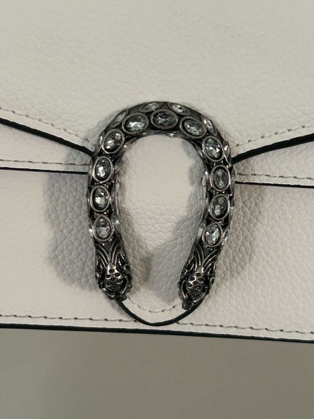White Leather Dionysus Super Mini - Picture 3 of 9